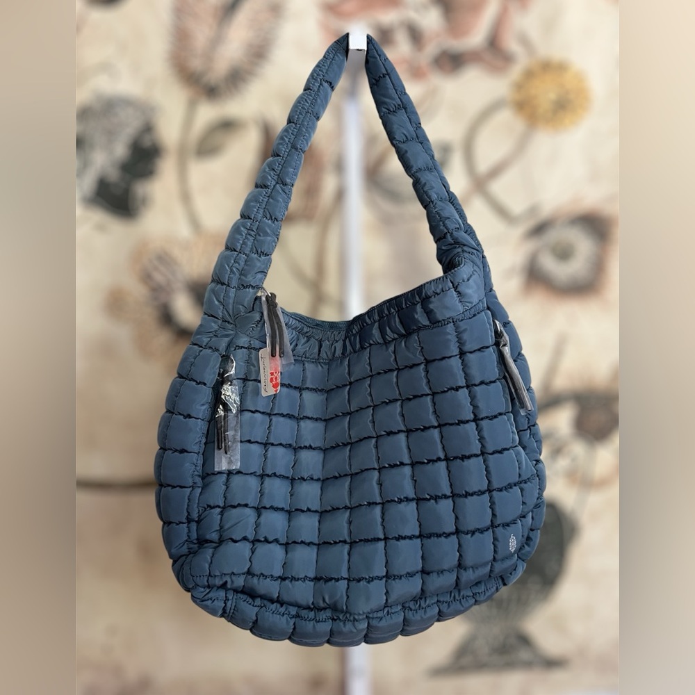 Free People Quilted Carryall Bag in Skyline (CURRENT)($78) - Picture 7 of 9